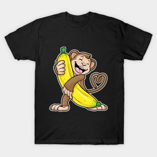 Monkey with Banana T-Shirt